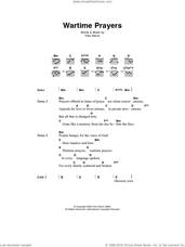 Cover icon of Wartime Prayers sheet music for guitar (chords) by Paul Simon, intermediate skill level
