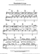 Cover icon of Everybody In Love sheet music for voice, piano or guitar by JLS, David Doman, Jonathan Rotem and Wayne Hector, intermediate skill level