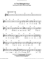 Cover icon of In The Midnight Hour sheet music for voice and other instruments (fake book) by Wilson Pickett and Steve Cropper, intermediate skill level