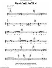 Cover icon of Runnin' With The Wind sheet music for guitar solo (chords) by Eddie Rabbitt and Reed Nielsen, easy guitar (chords)
