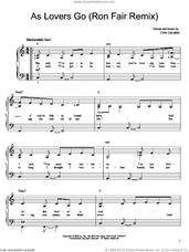 Cover icon of As Lovers Go sheet music for piano solo by Dashboard Confessional, Shrek 2 (Movie) and Chris Carrabba, easy skill level