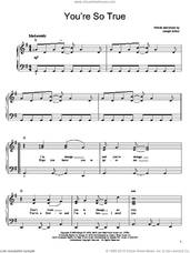Cover icon of You're So True sheet music for piano solo by Joseph Arthur and Shrek 2 (Movie), easy skill level