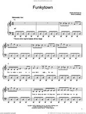 Cover icon of Funkytown sheet music for piano solo by Lipps Inc., Shrek 2 (Movie) and Steven Greenberg, easy skill level