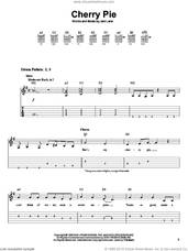Cover icon of Cherry Pie sheet music for guitar solo (easy tablature) by Warrant and Jani Lane, easy guitar (easy tablature)