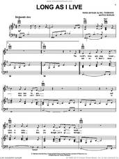 Cover icon of Long As I Live sheet music for voice, piano or guitar by John Michael Montgomery, Rick Bowles and Will Robinson, wedding score, intermediate skill level