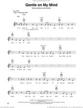Cover icon of Gentle On My Mind (arr. Fred Sokolow) sheet music for banjo solo by Glen Campbell, Fred Sokolow and John Hartford, intermediate skill level