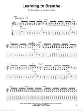 Cover icon of Learning To Breathe sheet music for guitar (tablature, play-along) by Switchfoot and Jonathan Foreman, intermediate skill level