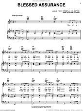 Cover icon of Blessed Assurance sheet music for voice, piano or guitar by Fanny J. Crosby, Michael English and Phoebe Palmer Knapp, intermediate skill level