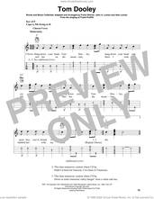 Cover icon of Tom Dooley (arr. Fred Sokolow) sheet music for banjo solo by Kingston Trio, Fred Sokolow, Frank Warner and John A. Lomax, intermediate skill level