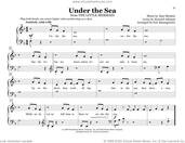 Cover icon of Under The Sea (from The Little Mermaid) (arr. Eric Baumgartner) sheet music for piano four hands by Alan Menken & Howard Ashman, Eric Baumgartner, Alan Menken and Howard Ashman, intermediate skill level