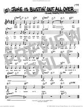Cover icon of June Is Bustin' Out All Over (Low Voice) sheet music for voice and other instruments (real book with lyrics) by Richard Rodgers, Oscar II Hammerstein and Rodgers & Hammerstein, intermediate skill level