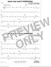Cover icon of Rock You Like A Hurricane (arr. Conaway/Finger) sheet music for marching band (cymbals) by Scorpions, Matt Conaway, Matt Finger, Herman Rarebell, Klaus Meine and Rudolf Schenker, intermediate skill level