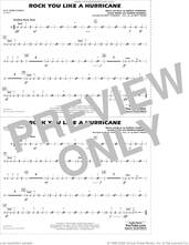 Cover icon of Rock You Like A Hurricane (arr. Conaway/Finger) sheet music for marching band (aux percussion) by Scorpions, Matt Conaway, Matt Finger, Herman Rarebell, Klaus Meine and Rudolf Schenker, intermediate skill level