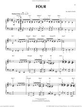 Cover icon of Four sheet music for piano solo by Miles Davis and John Coltrane, intermediate skill level