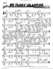 Cover icon of My Funny Valentine (Low Voice) sheet music for voice and other instruments (real book with lyrics) by Richard Rodgers, Lorenz Hart and Rodgers & Hart, intermediate skill level