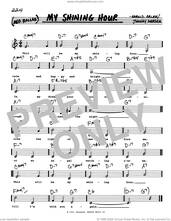 Cover icon of My Shining Hour (Low Voice) sheet music for voice and other instruments (real book with lyrics) by Johnny Mercer and Harold Arlen, intermediate skill level
