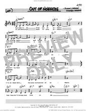 Cover icon of Out Of Nowhere (Low Voice) sheet music for voice and other instruments (real book with lyrics) by Edward Heyman and Johnny Green, intermediate skill level
