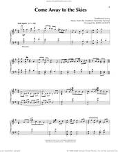 Cover icon of Come Away To The Skies (arr. John Leavitt) sheet music for piano solo , John Leavitt and 