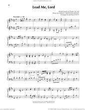 Cover icon of Lead Me, Lord (arr. John Leavitt) sheet music for piano solo by Samuel Sebastian Wesley, John Leavitt and Psalm 5:8, 4:9, intermediate skill level