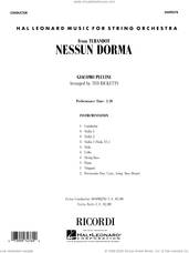 Cover icon of Nessun Dorma (from Turandot) (arr. Ted Ricketts) (COMPLETE) sheet music for orchestra by Giacomo Puccini, Giuseppe Adami, Renato Simoni and Ted Ricketts, classical score, intermediate skill level