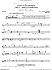 Cover icon of Psalms Of The Passover (violin, clarinet and cello parts) (complete set of parts) sheet music for orchestra/band (violin, clarinet and cellos) by Ed Lojeski, intermediate skill level