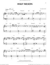 Cover icon of Half Nelson sheet music for piano solo by Miles Davis, intermediate skill level