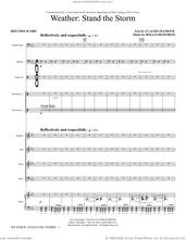 Cover icon of Weather: Stand The Storm (Rhythm Ensemble) (COMPLETE) sheet music for orchestra/band by Rollo Dilworth and Claudia Rankine, intermediate skill level