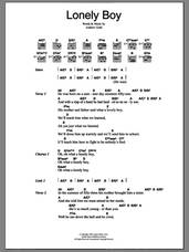 Cover icon of Lonely Boy sheet music for guitar (chords) by Andrew Gold, intermediate skill level