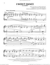 Cover icon of I Won't Dance (from Roberta) (arr. Lee Evans) sheet music for piano solo by Oscar Hammerstein II & Jerome Kern, Lee Evans, Dorothy Fields, Jerome Kern, Jimmy McHugh, Oscar II Hammerstein and Otto Harbach, intermediate skill level