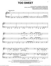 Cover icon of Too Sweet sheet music for voice, piano or guitar by Hozier, Andrew Hozier-Byrne, Daniel Krieger, Daniel Tannenbaum, George Miller, Peter Gonzales, Sergiu Adrian Gherman and Tyler Reese Mehlenbacher, intermediate skill level