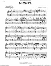 Cover icon of Gitanerias sheet music for piano solo by Ernesto Lecuona, intermediate skill level