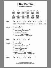 Cover icon of If Not For You sheet music for guitar (chords) by Bob Dylan, intermediate skill level