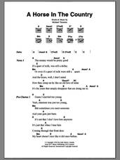 Cover icon of A Horse In The Country sheet music for guitar (chords) by Cowboy Junkies and Michael Timmins, intermediate skill level