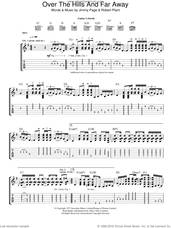 Cover icon of Over The Hills And Far Away sheet music for guitar (tablature) by Led Zeppelin, Jimmy Page and Robert Plant, intermediate skill level