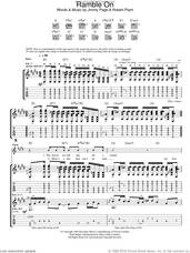 Cover icon of Ramble On sheet music for guitar (tablature) by Led Zeppelin, Jimmy Page and Robert Plant, intermediate skill level