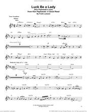 Cover icon of Luck Be A Lady sheet music for tenor saxophone solo (transcription) by Ken Peplowski and Frank Loesser, intermediate tenor saxophone (transcription)