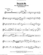 Cover icon of Recorda Me sheet music for tenor saxophone solo (transcription) by Joe Henderson, intermediate tenor saxophone (transcription)
