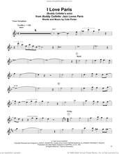 Cover icon of I Love Paris sheet music for tenor saxophone solo (transcription) by Buddy Collette and Cole Porter, intermediate tenor saxophone (transcription)