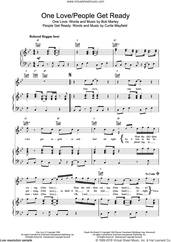 Cover icon of One Love/People Get Ready sheet music for voice, piano or guitar by Bob Marley and Curtis Mayfield, intermediate skill level