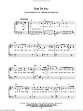 Cover icon of Run To You sheet music for voice, piano or guitar by Whitney Houston and Jud Friedman, intermediate skill level