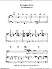 Cover icon of Glastonbury Song sheet music for voice, piano or guitar by The Waterboys and Mike Scott, intermediate skill level