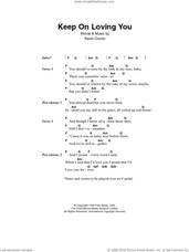 Cover icon of Keep On Loving You sheet music for guitar (chords) by REO Speedwagon and Kevin Cronin, intermediate skill level