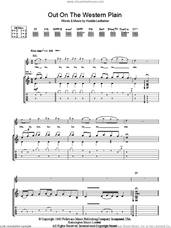 Cover icon of Out On The Western Plains sheet music for guitar (tablature) by Rory Gallagher and Huddie Ledbetter, intermediate skill level