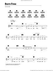 Cover icon of Born Free sheet music for piano solo (chords, lyrics, melody) by Matt Monro, Don Black and John Barry, intermediate piano (chords, lyrics, melody)