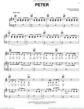 Cover icon of Peter sheet music for voice, piano or guitar by Taylor Swift, intermediate skill level