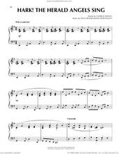 Cover icon of Hark! The Herald Angels Sing [Jazz version] (arr. Frank Mantooth) sheet music for piano solo by Felix Mendelssohn-Bartholdy, Frank Mantooth, Charles Wesley, George Whitefield and William H. Cummings, intermediate skill level