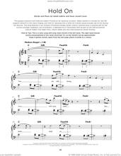 Cover icon of Hold On, (beginner) sheet music for piano solo by Adele, Adele Adkins and Dean Josiah Cover, beginner skill level