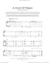 Cover icon of A Kind Of Magic, (beginner) sheet music for piano solo by Queen and Roger Taylor, beginner skill level