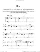 Cover icon of Dive sheet music for piano solo by Ed Sheeran, Benjamin Levin and Julia Michaels, beginner skill level