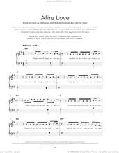Cover icon of Afire Love, (beginner) sheet music for piano solo by Ed Sheeran, Christophe Beck, Foy Vance and John McDaid, beginner skill level